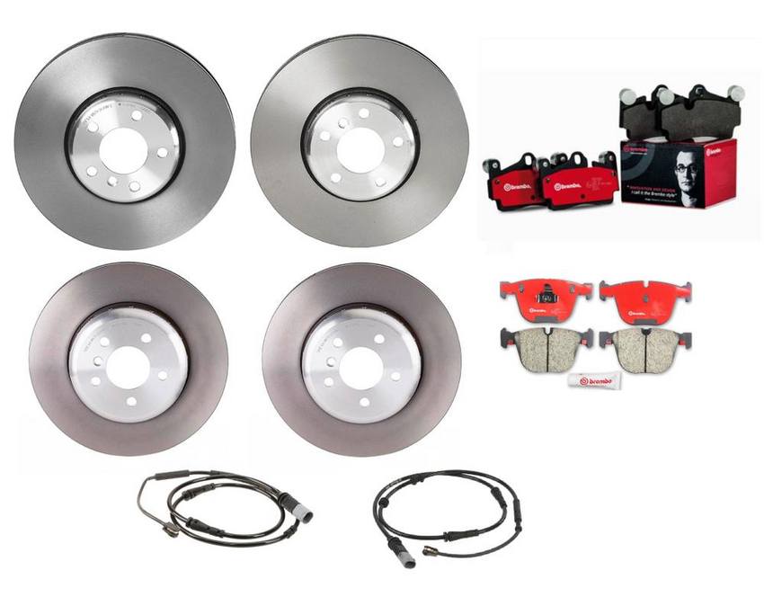 BMW Brembo Brake Kit - Pads &  Rotors Front and Rear (348mm/345mm) (Ceramic) 34356791960 - Brembo 1593131KIT